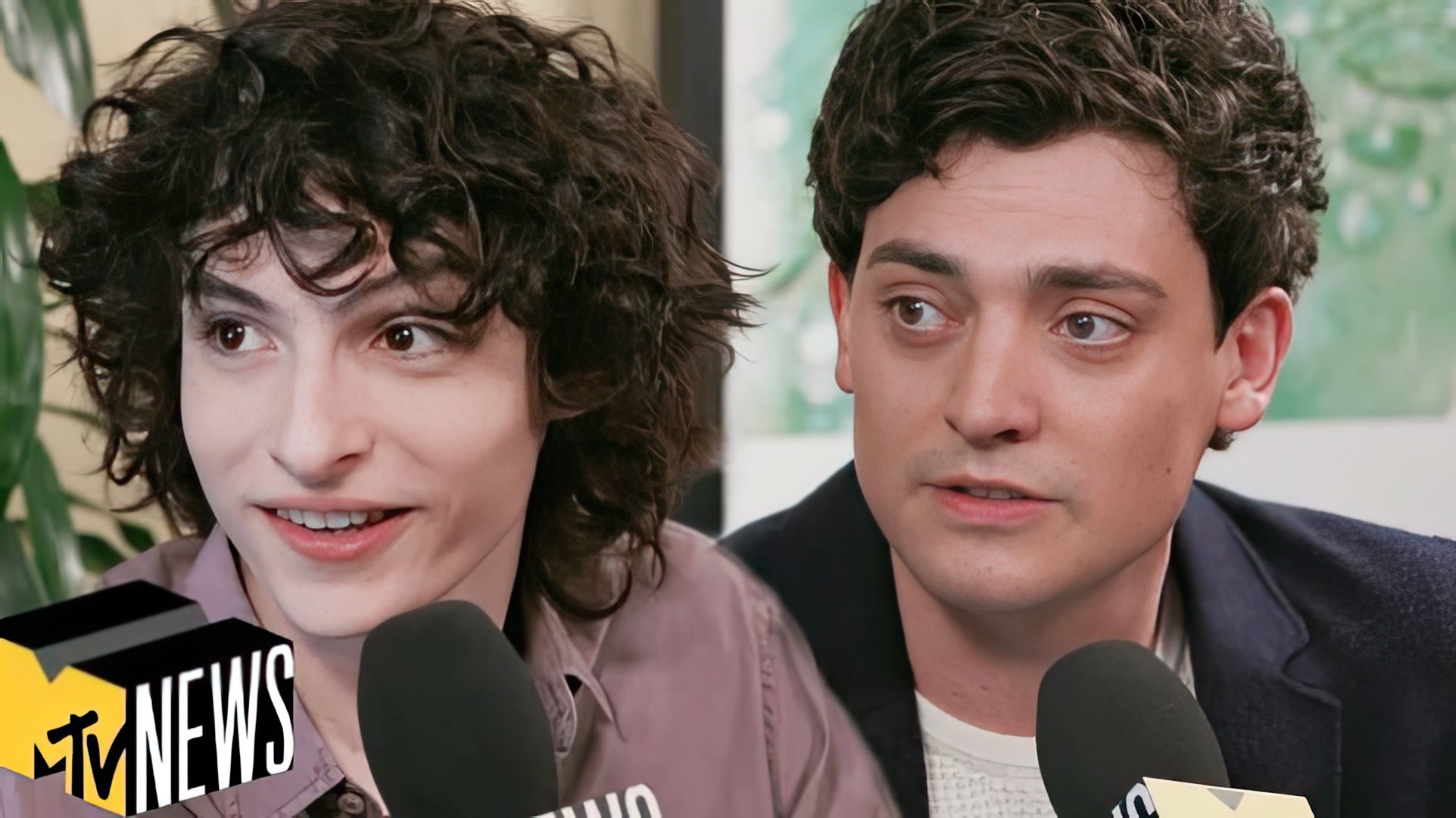 Finn Wolfhard and Aneurin Barnard