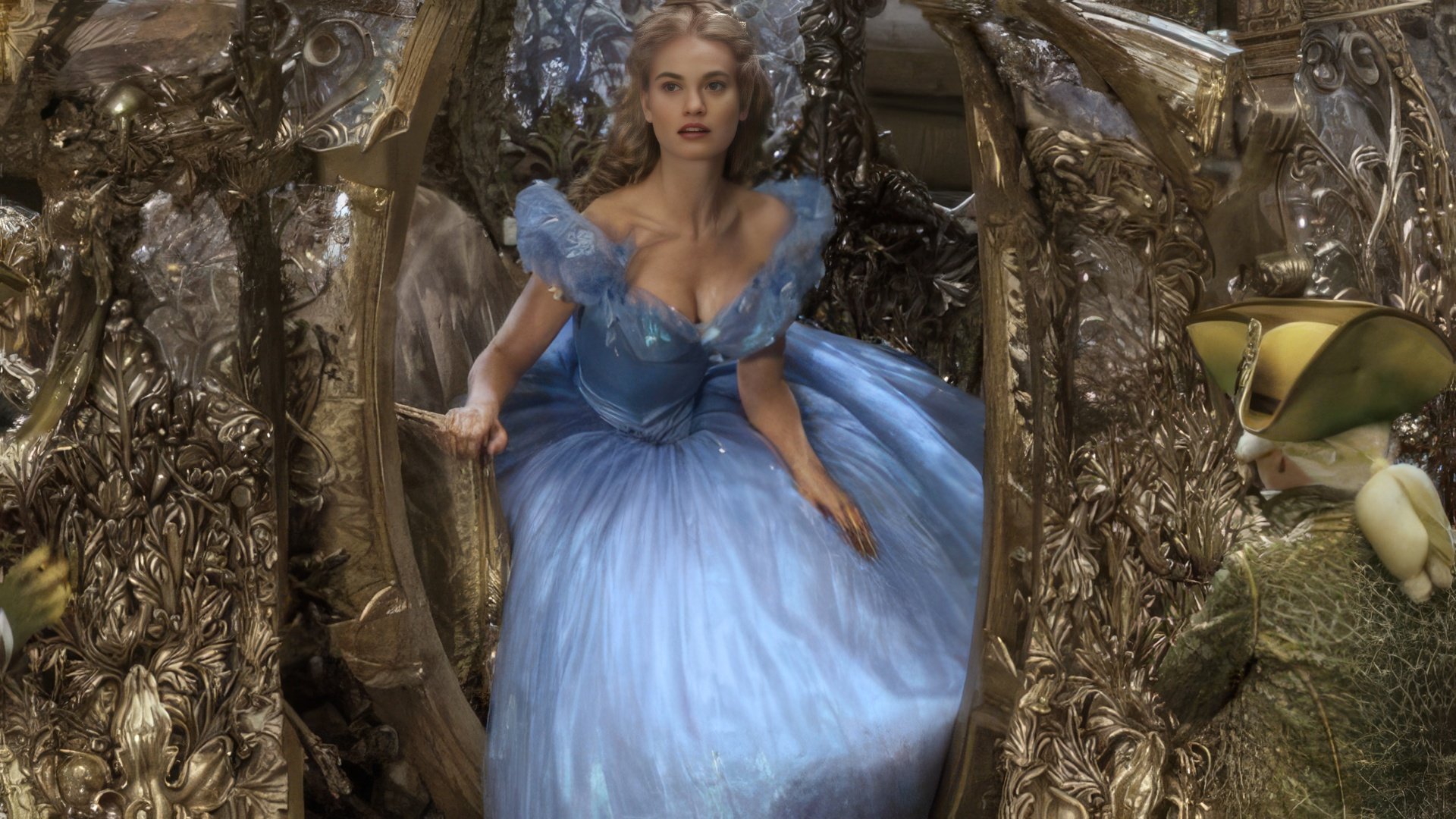 Lily James as Cinderella