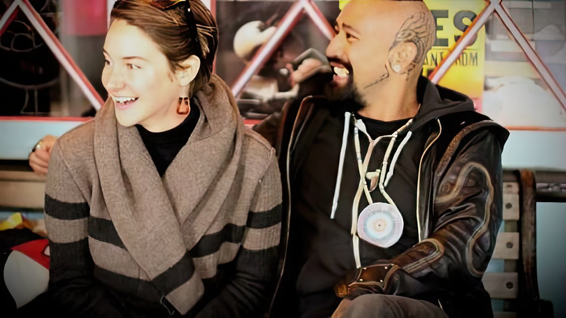 Shailene Woodley and her ex-boyfriend, Nahko Bear