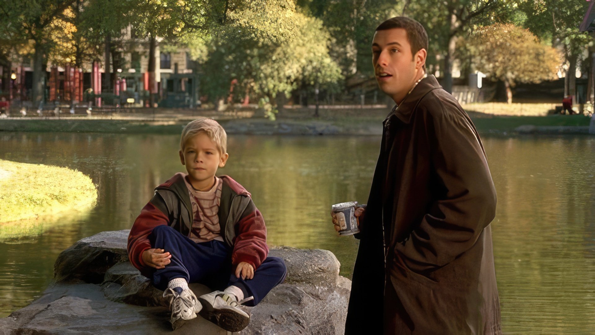 Dylan Sprouse and Adam Sandler in 'Big Daddy'