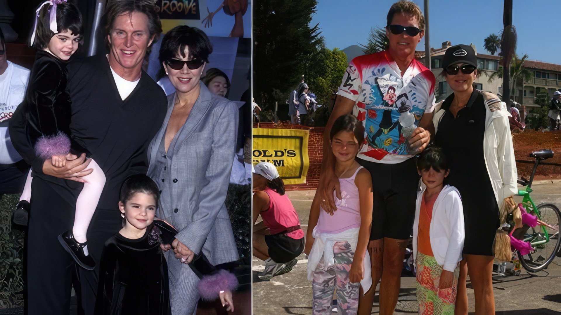 Kylie Jenner with her parents and sister Kendall