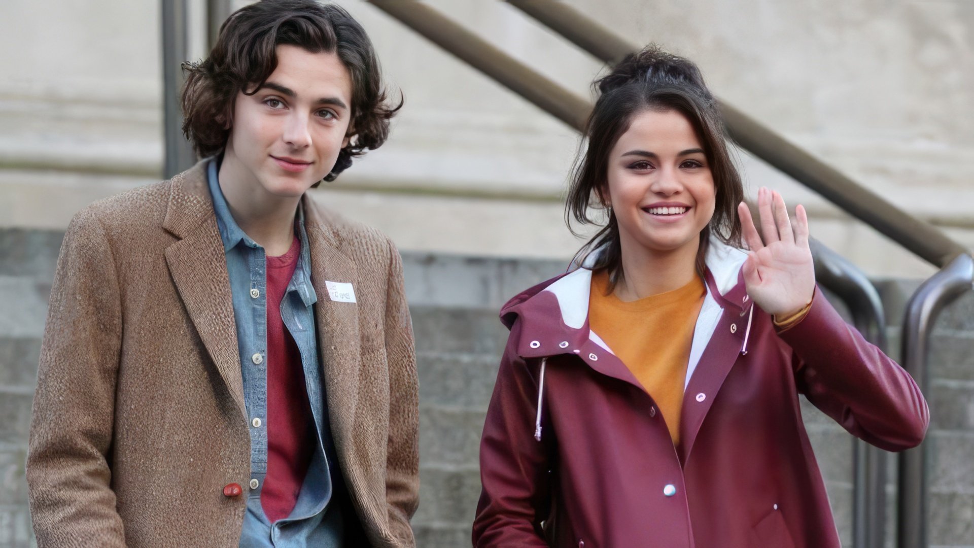 Pictured: Timothée Chalamet and Selena Gomez