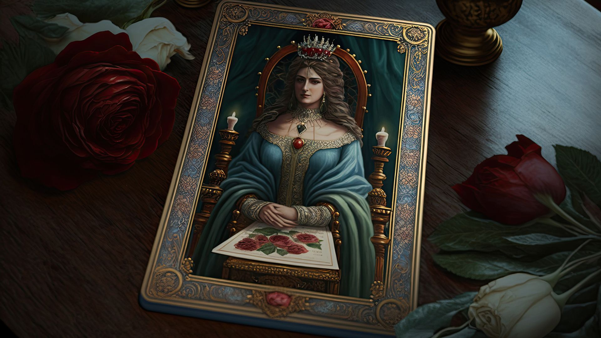 The appearance of the Empress in love readings speaks of well-being