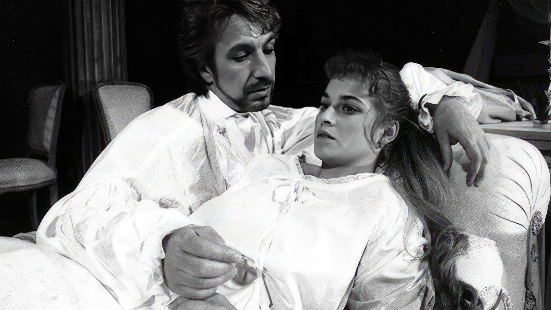 Alan Rickman in the play 'Les Liaisons Dangereuses'