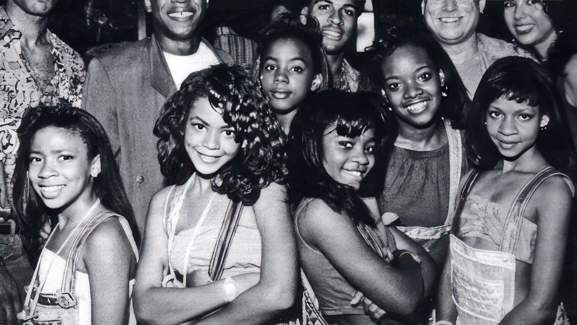 Beyonce and the first cast of 