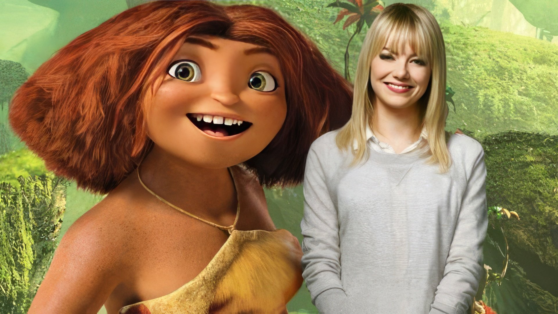 Emma Stone at “The Croods” premiere