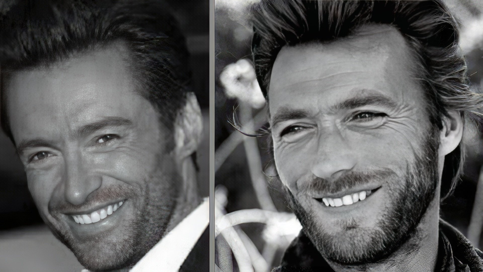 Hugh Jackman and young Clint Eastwood
