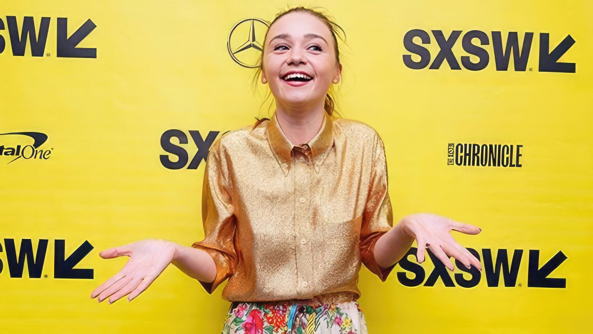 Jessica Barden at the presentation of 'The New Romantic'
