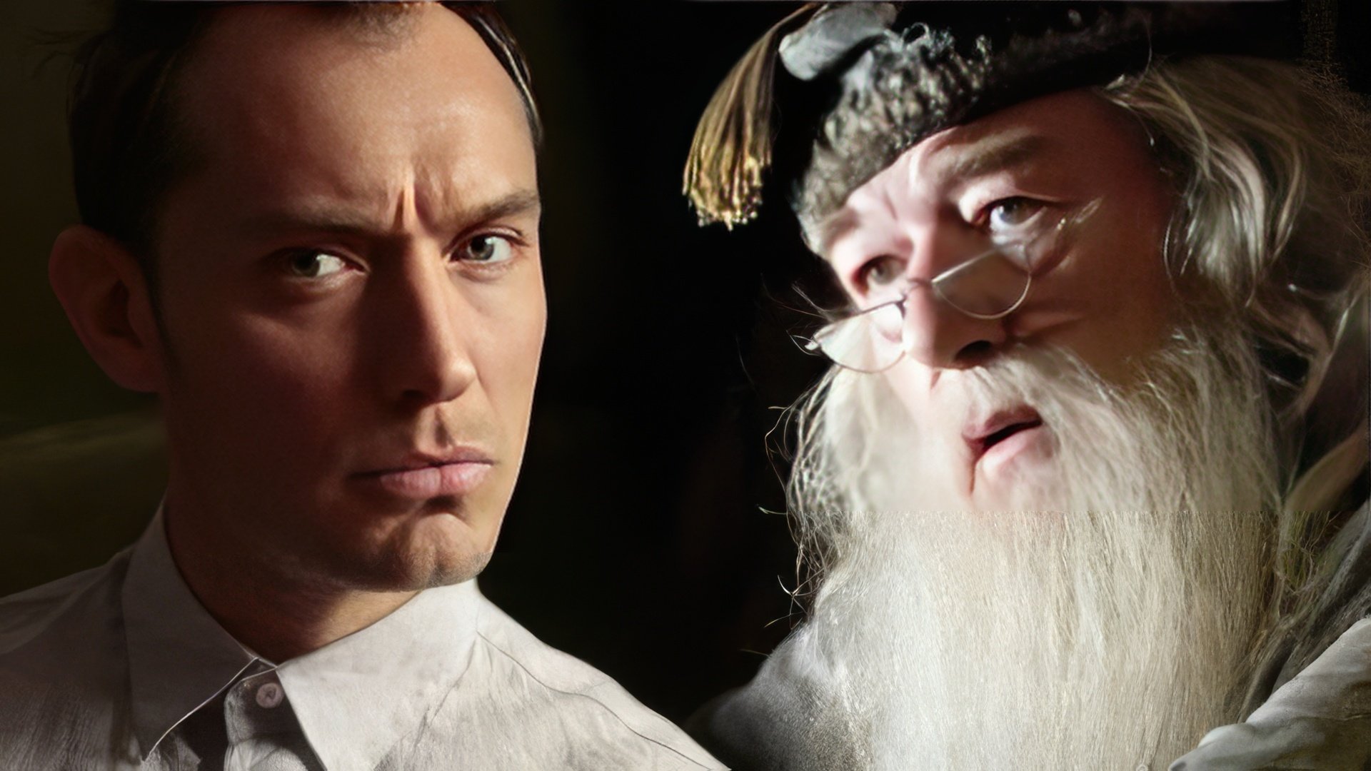 Jude Law portrayed the young Dumbledore