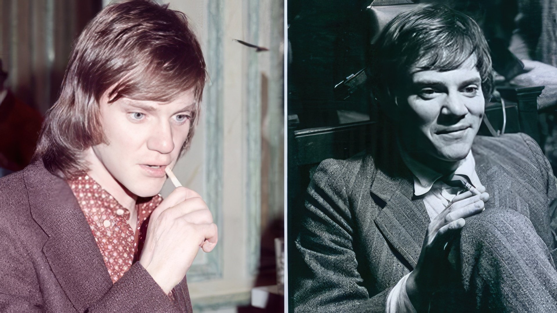 Malcolm McDowell as a young man