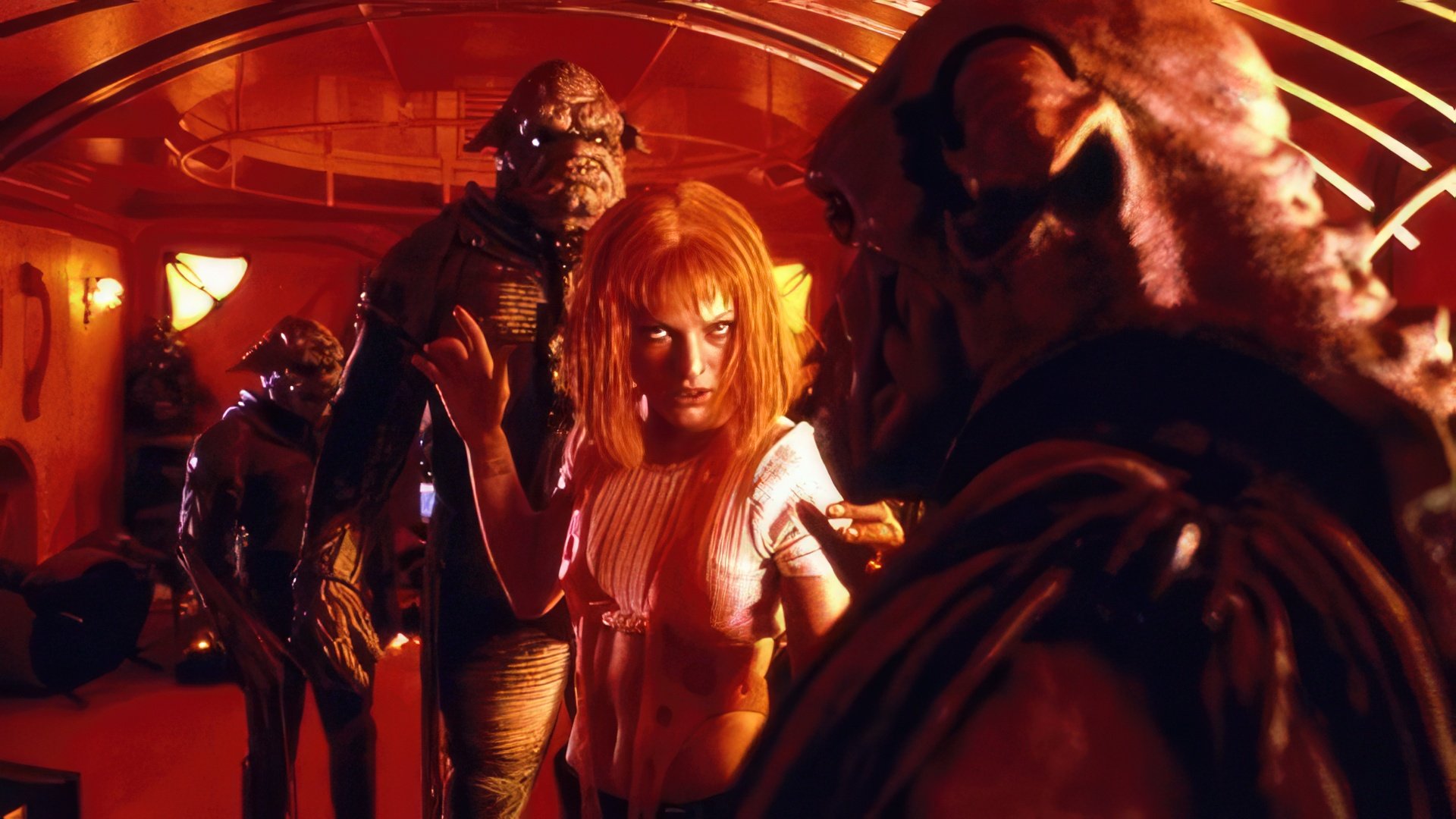 Milla Jovovich as an alien Lilu in The Fifth Element