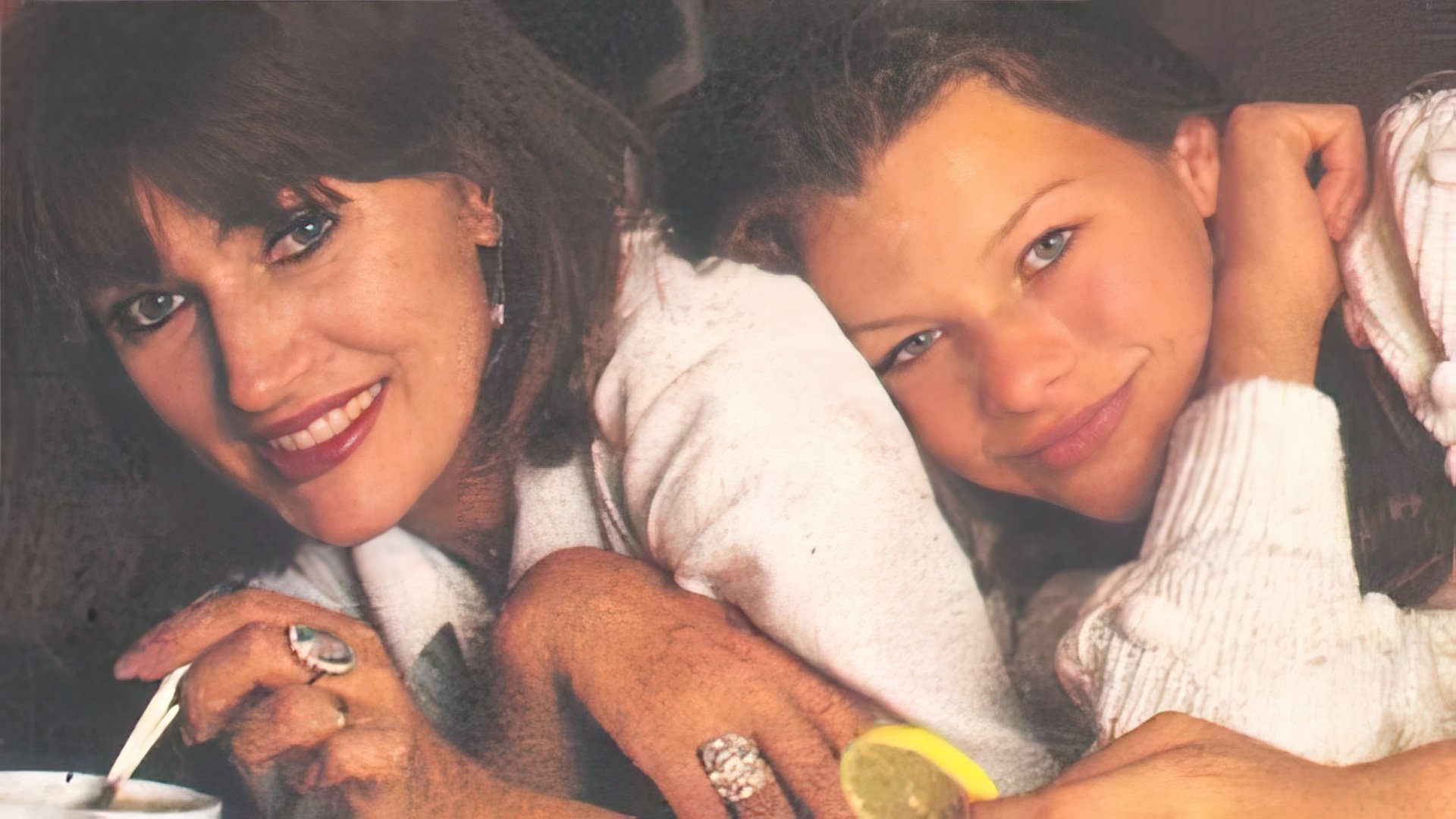 Milla Jovovich with her mother