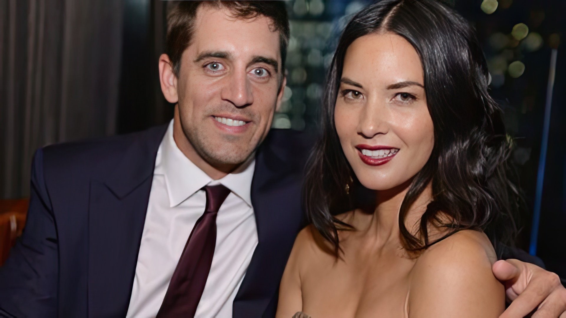 Olivia Munn with Aaron Rodgers