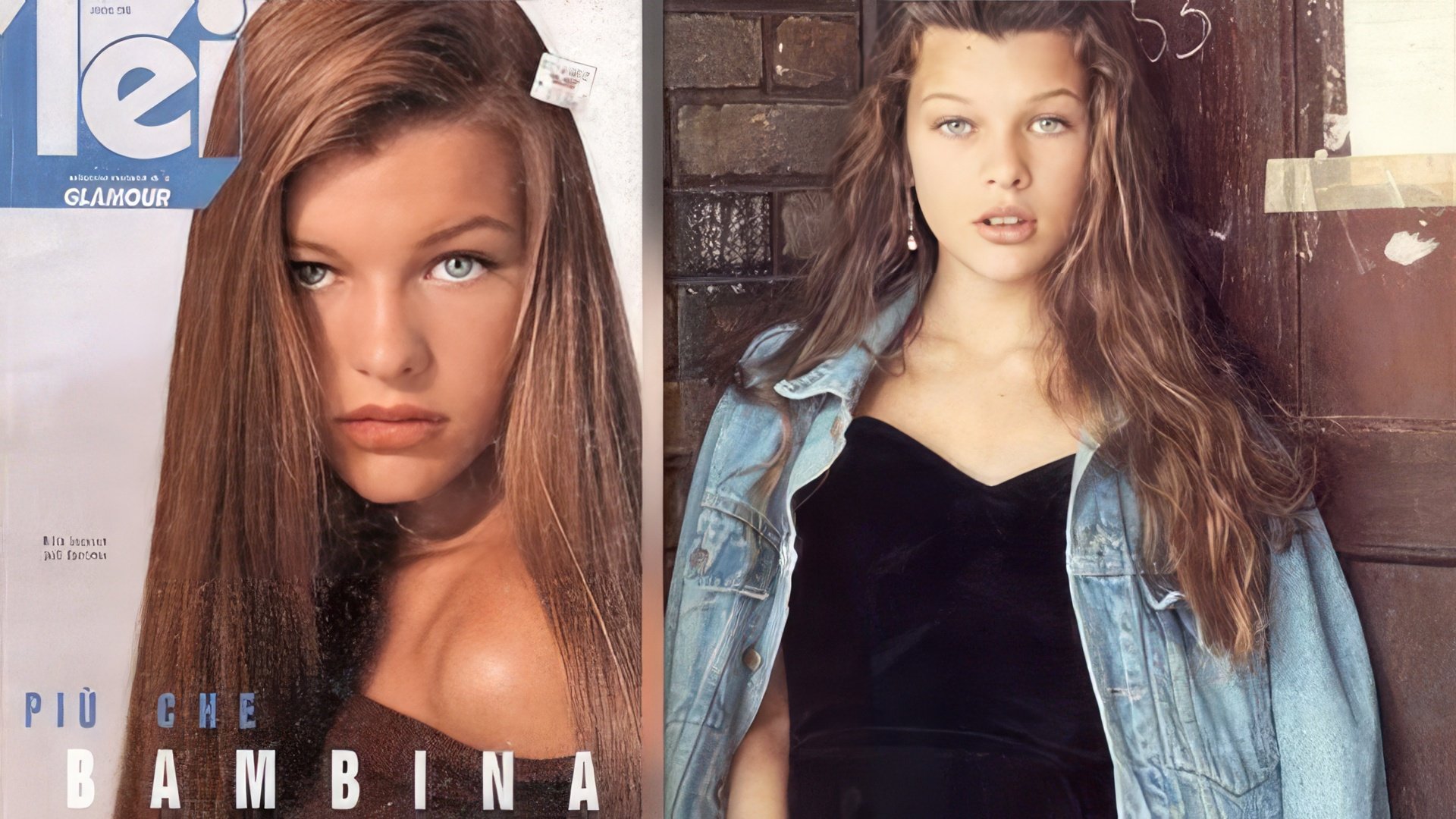 The first photo of the 11-year-old Milla Jovovich appeared in the Italian fashion magazine 