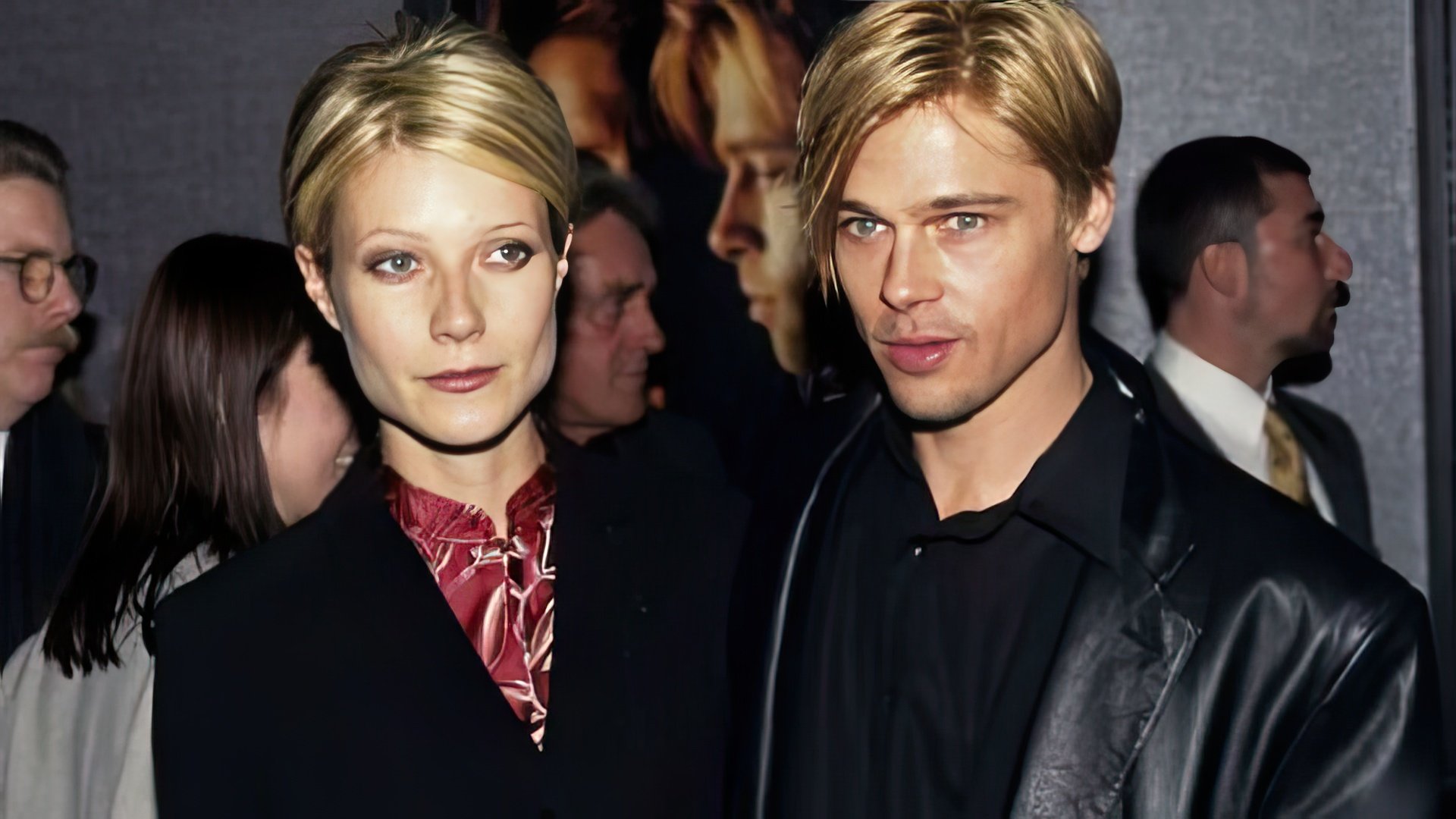 Young Brad Pitt and Gwyneth Paltrow