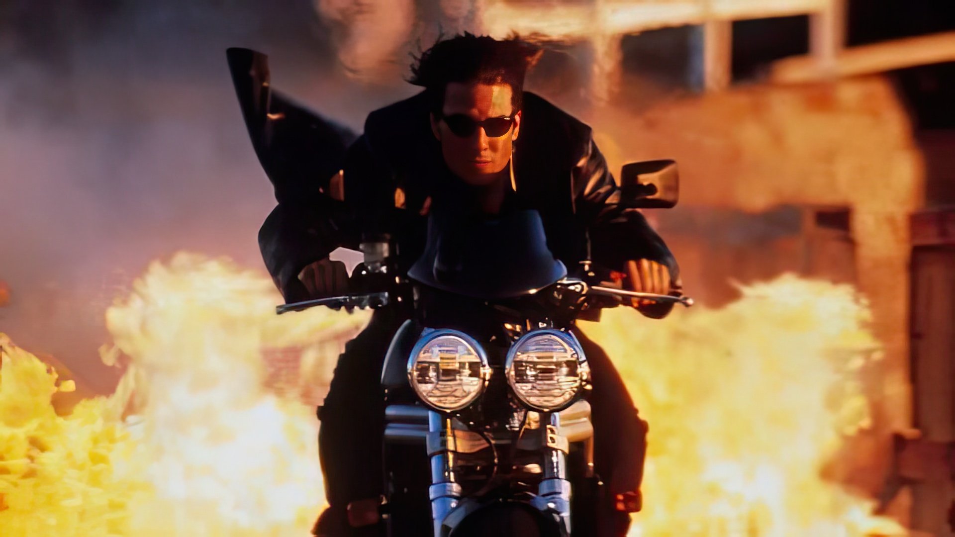 All the motorcycle stunts are performed by Tom Cruise himself