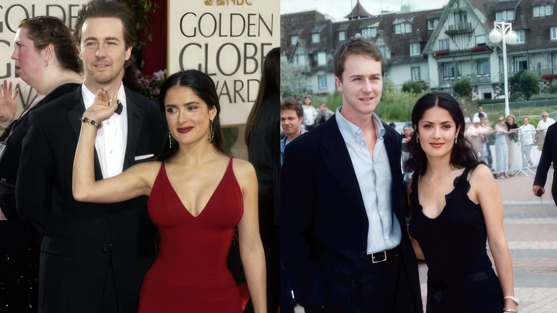 Back in her youth, Salma Hayek dated Edward Norton