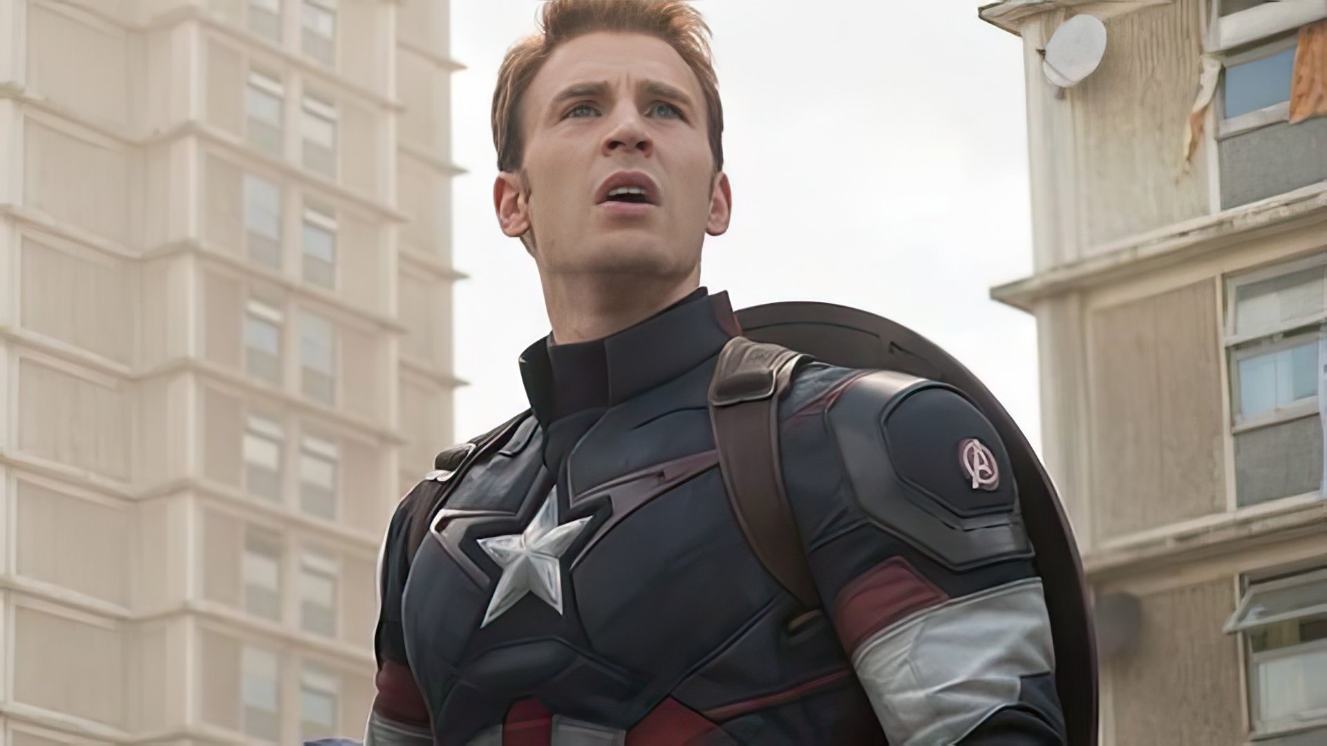Chris Evans in a movie «The Avengers»
