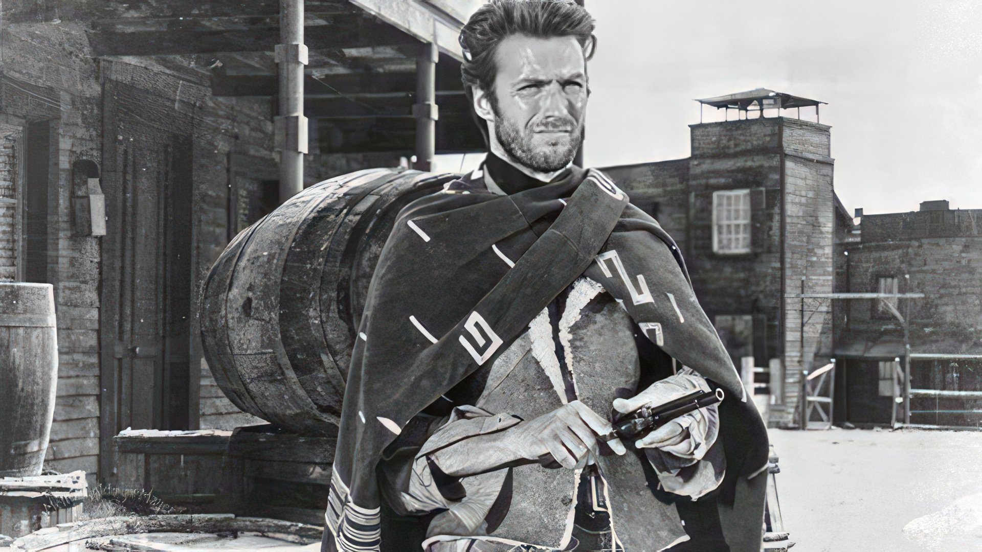 Clint Eastwood in the image of Joe in the «A Fistful of Dollars»