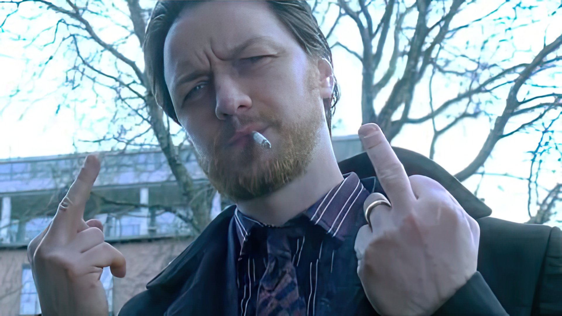 Cynical Bruce Robertson played by McAvoy
