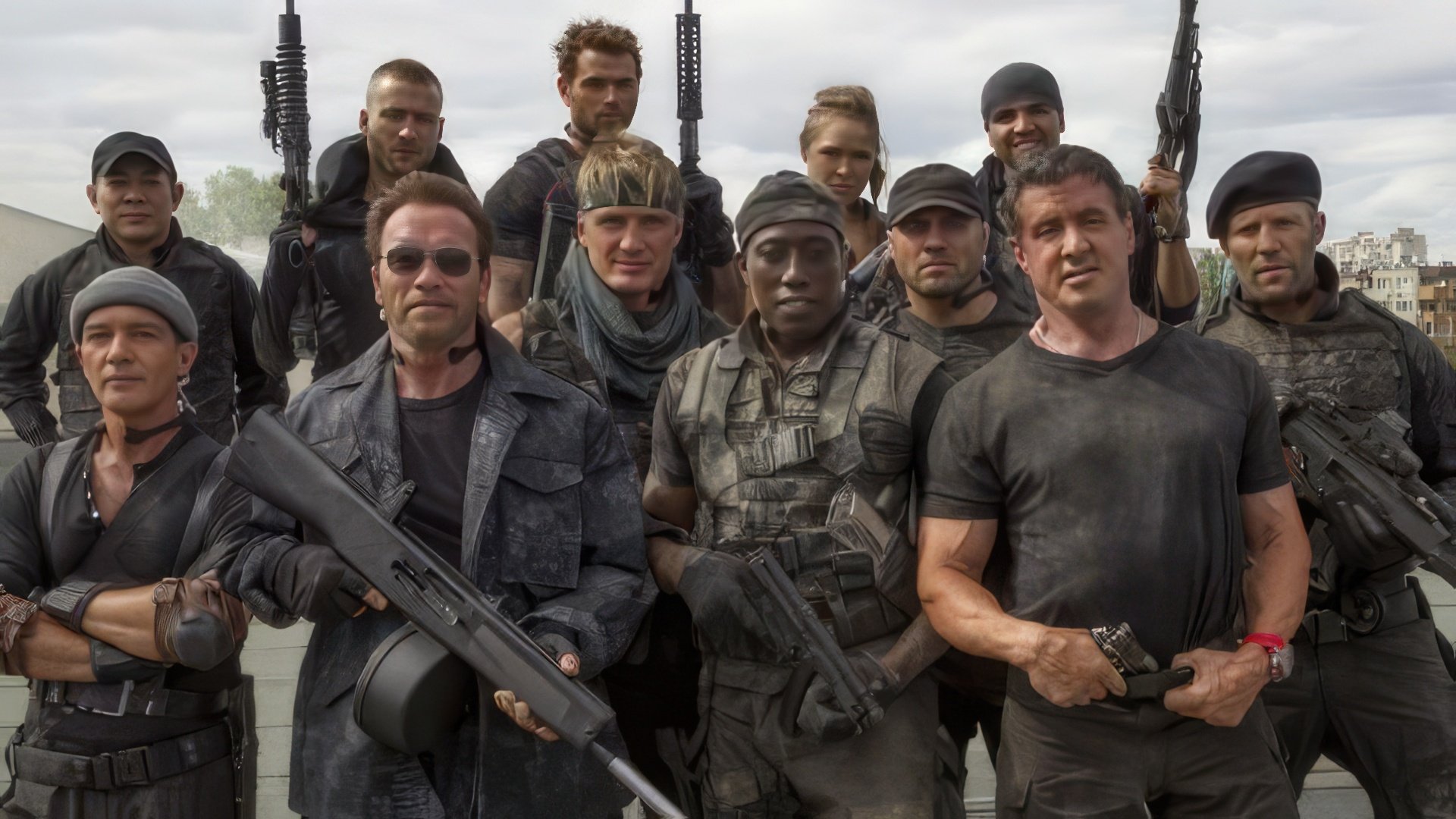 Frame out of «The Expendables 2»