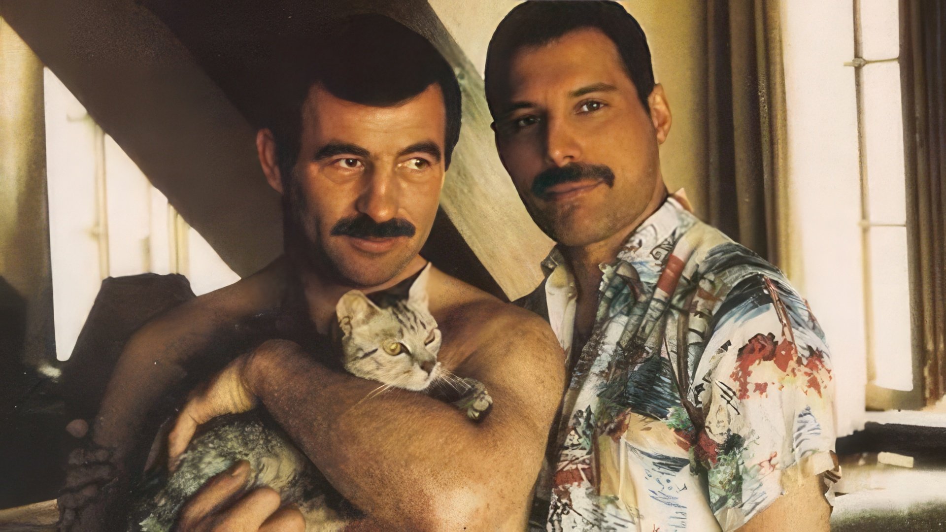 Freddie Mercury and Jim Hutton