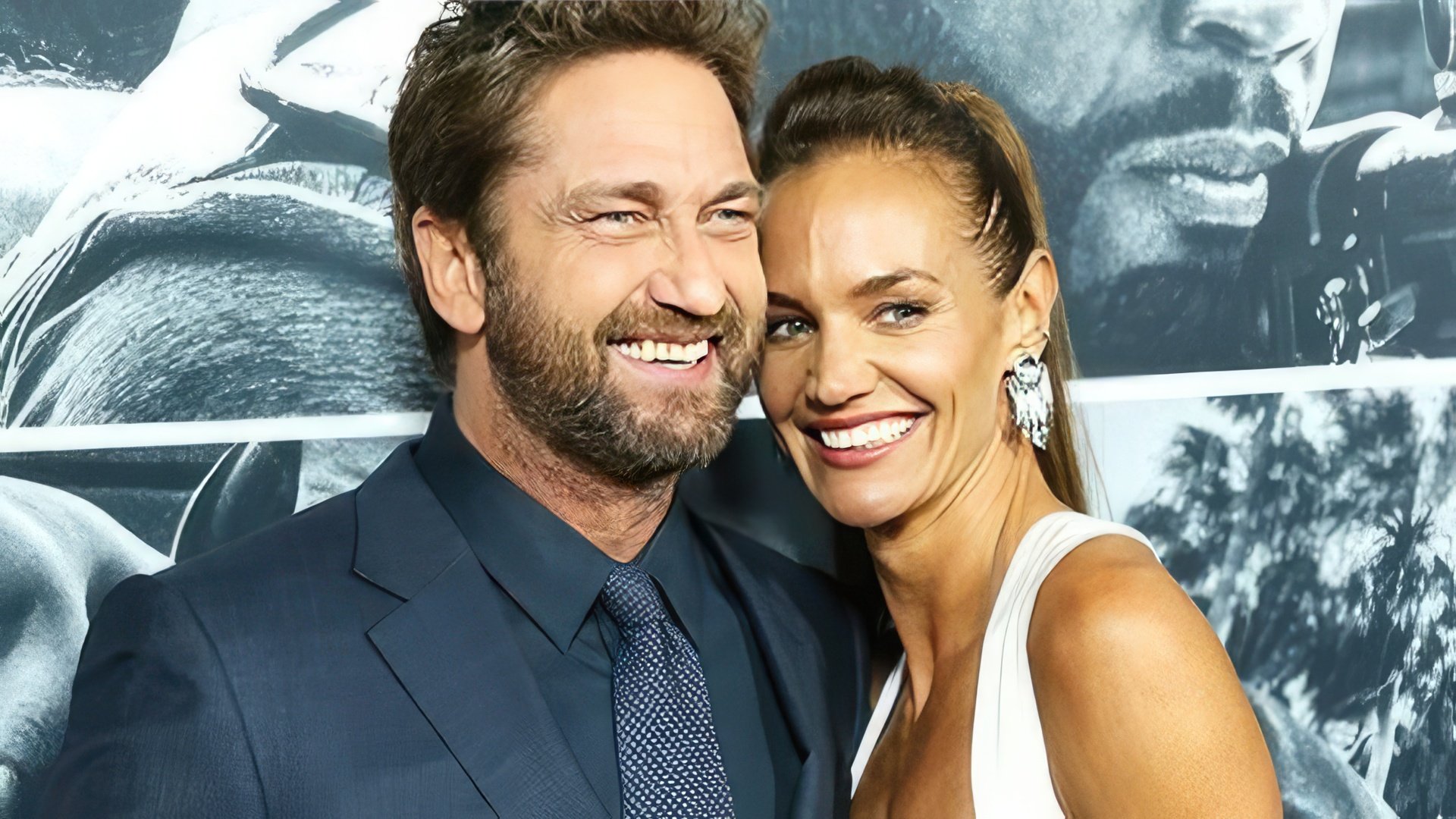 Gerard Butler and Morgan Brown