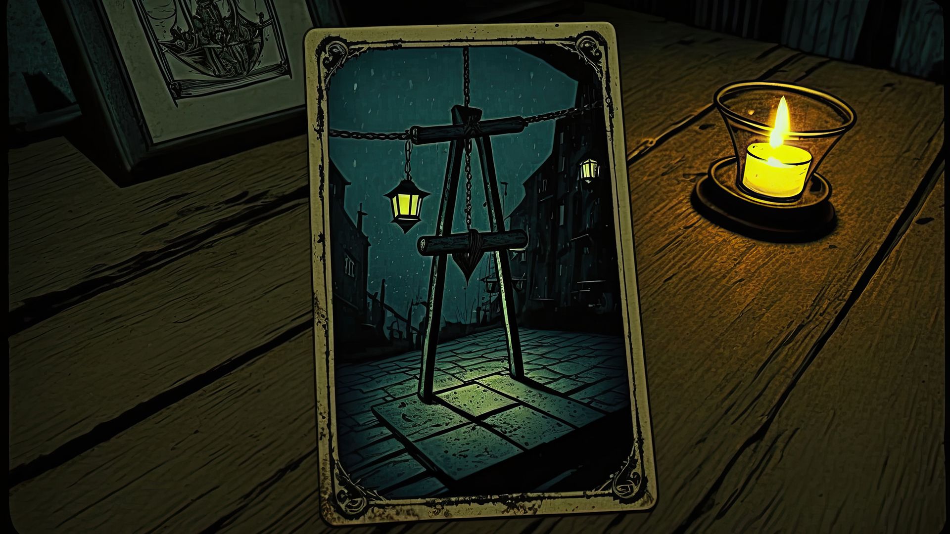 In a reversed position, the Hanged Man is a rather gloomy card