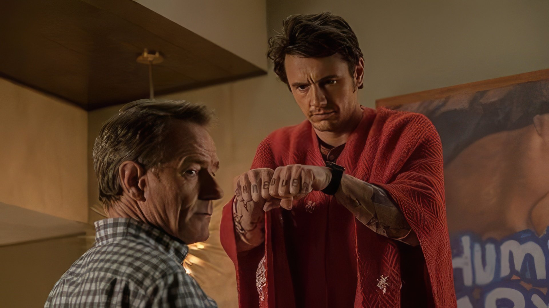 James Franko and Bryan Cranston in «Why Him?»