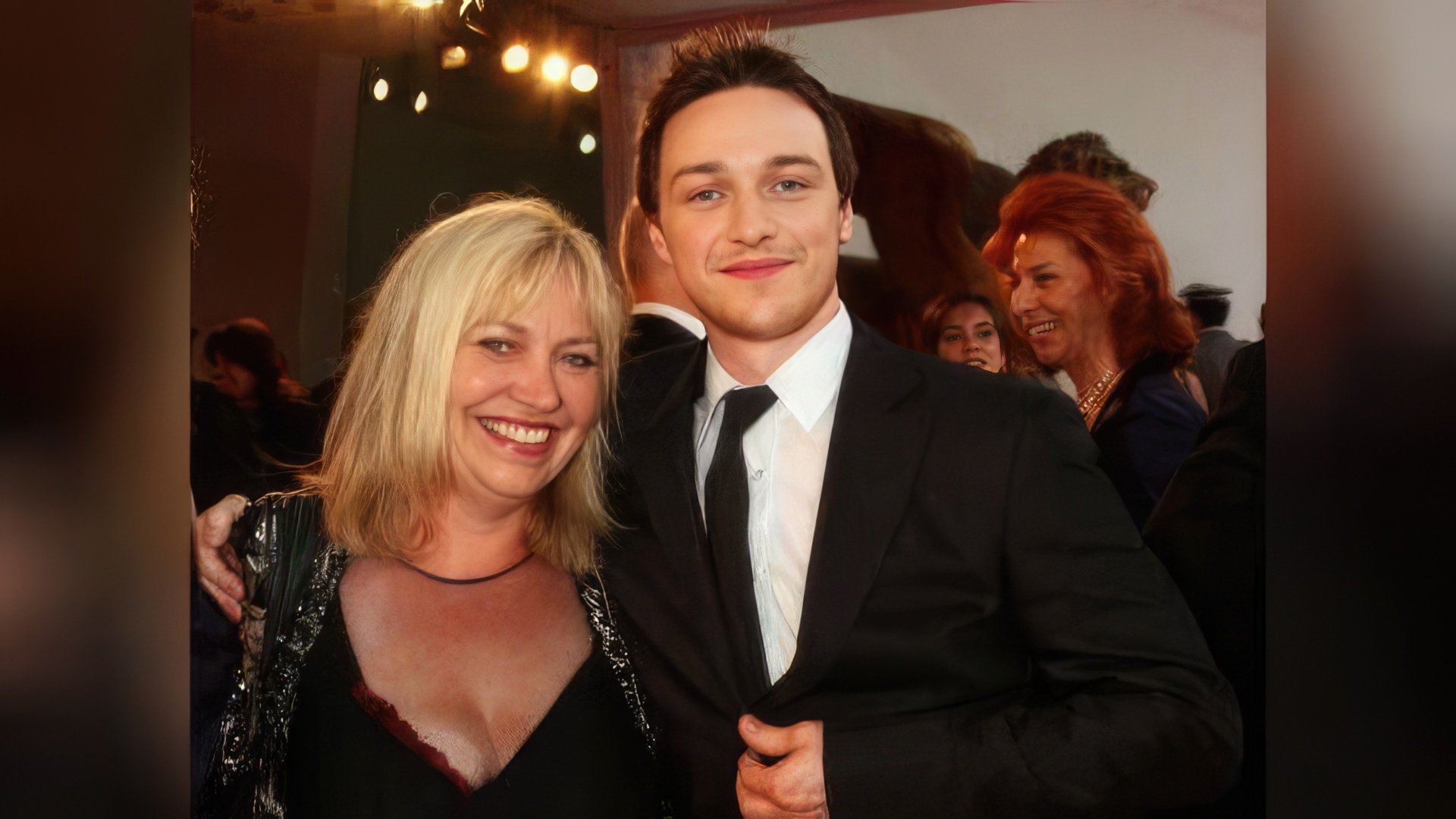 James McAvoy with his mother