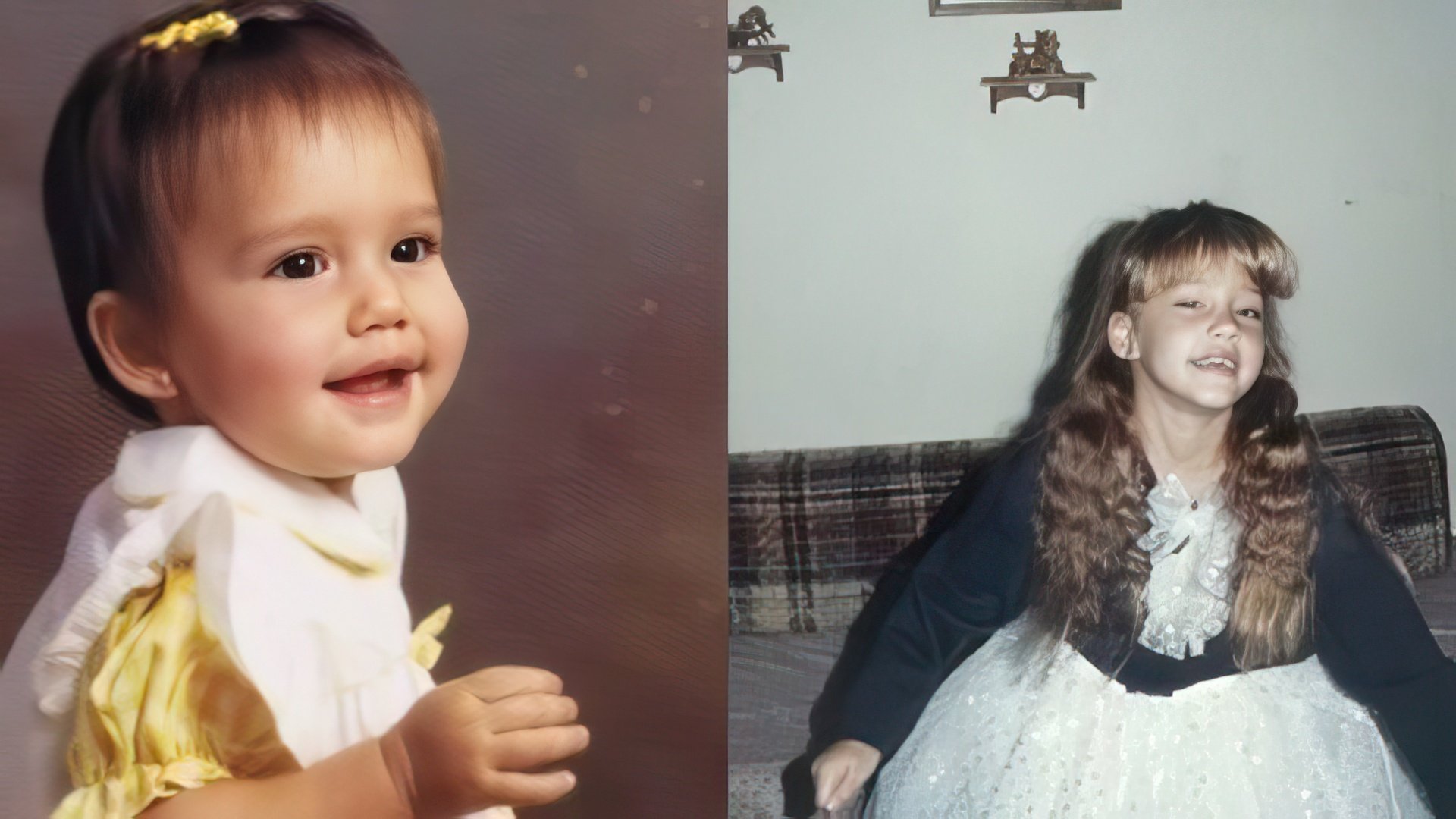 Jessica Alba in the childhood