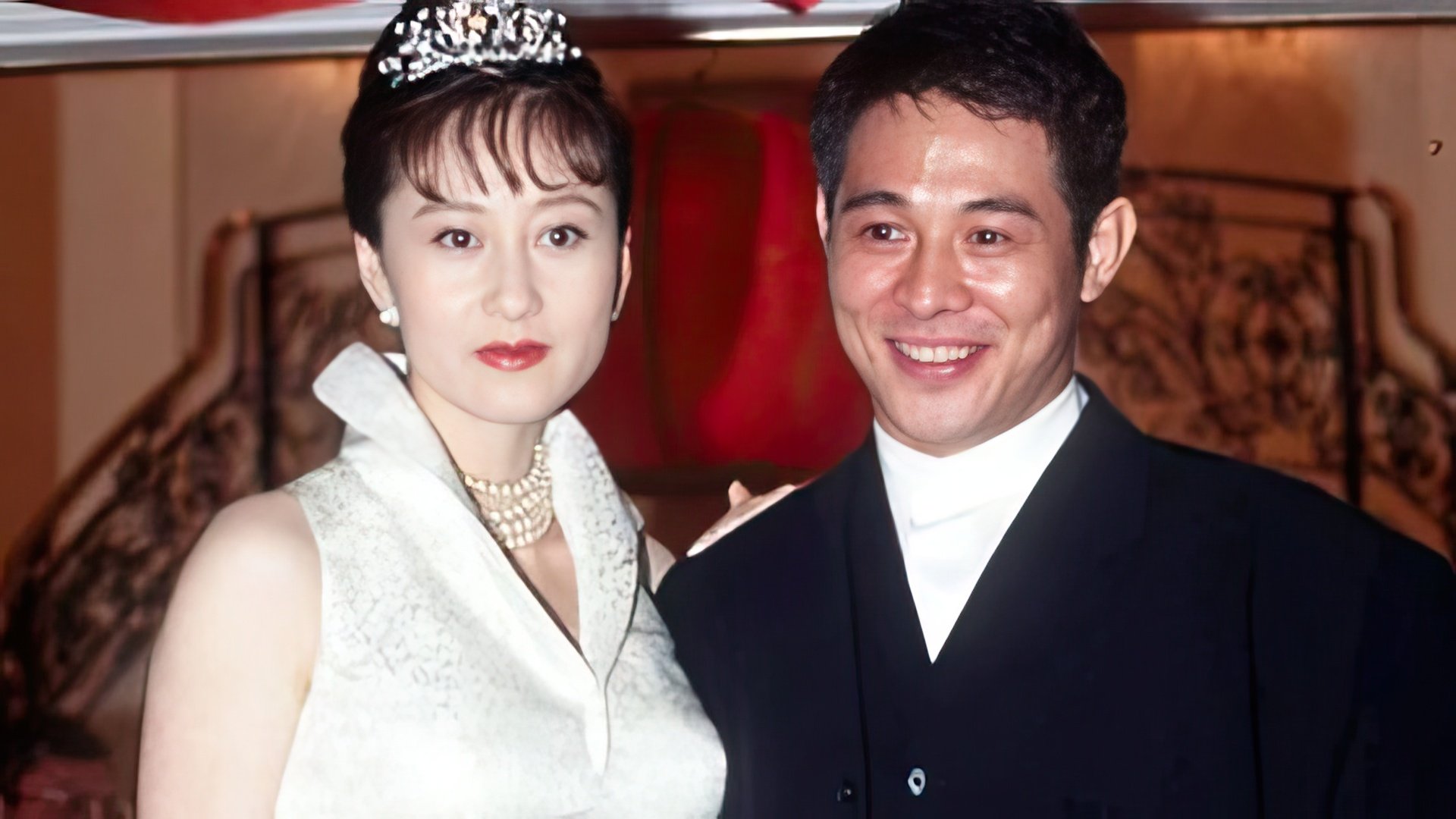 Jet Li with Huang Qiuyan