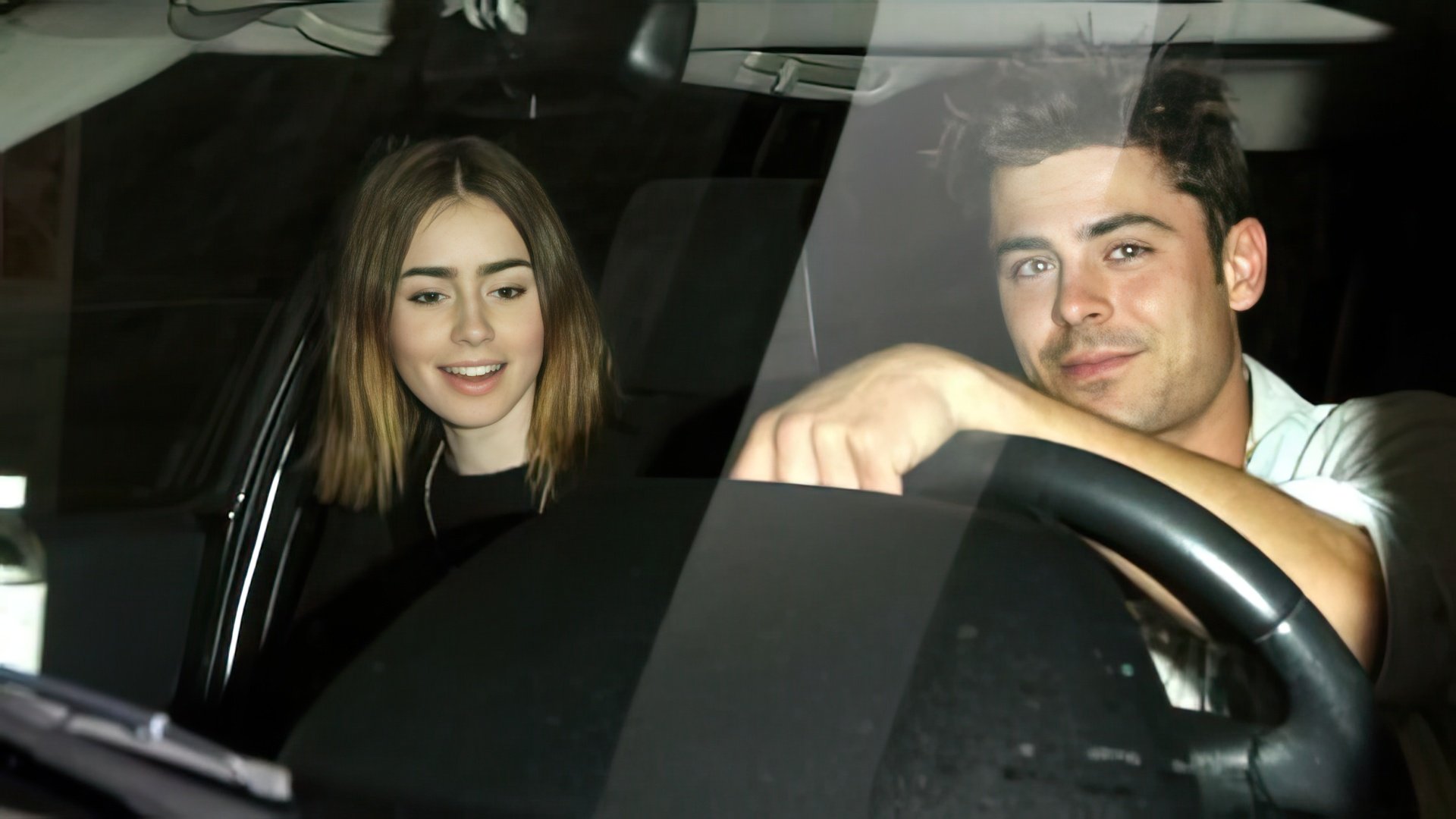 Lily Collins (left), the ex of Zac Efron