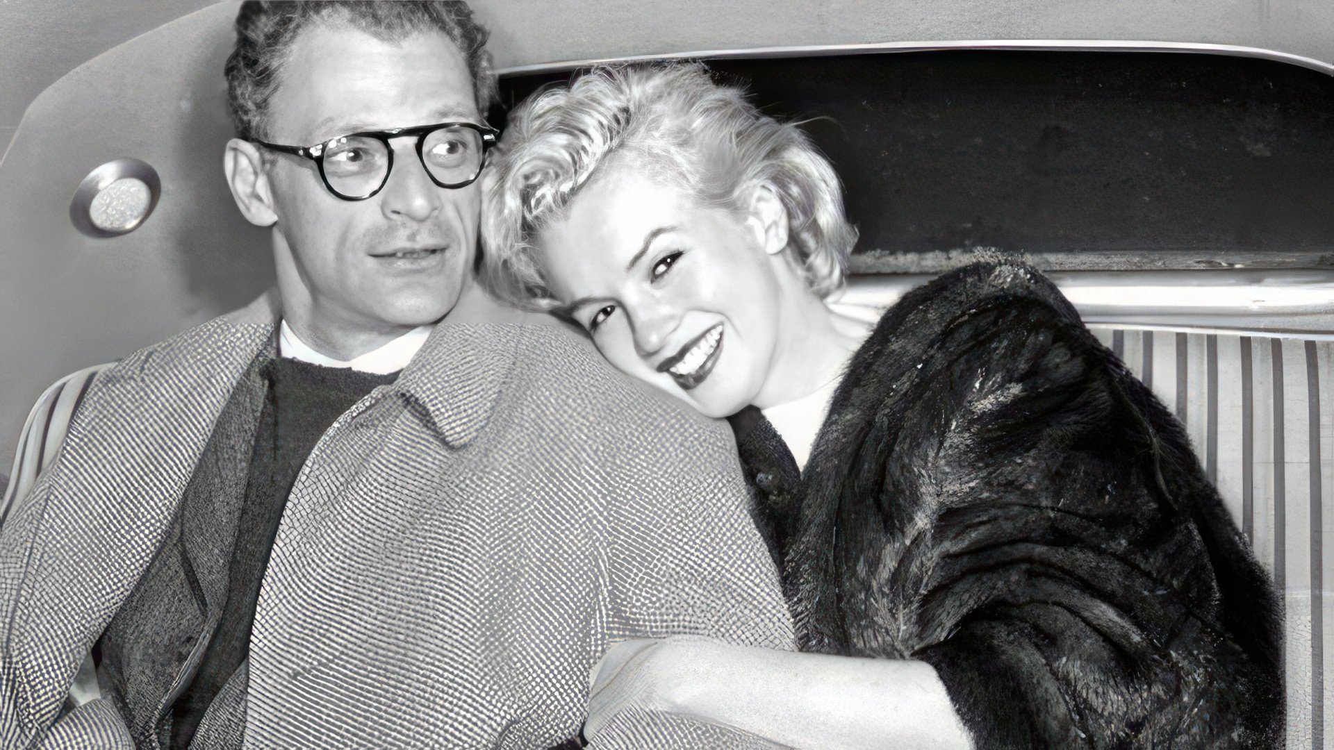 Marilyn Monroe and her third husband, Arthur Miller