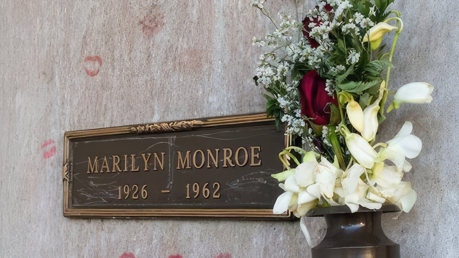 Marilyn Monroe is buried in a crypt at Westwood Village Memorial Park Cemetery in Los-Angeles