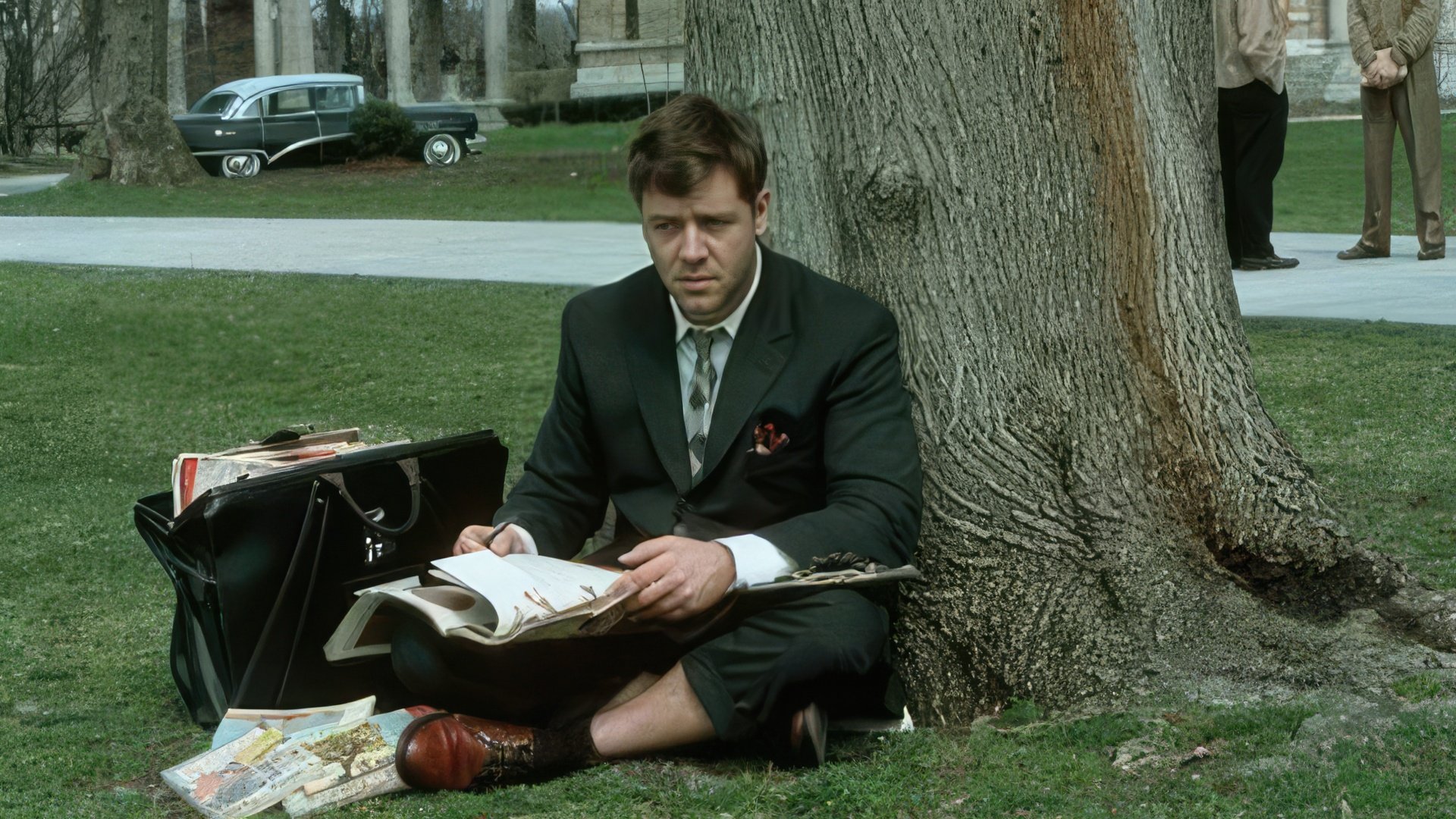 Russell Crowe in the movie «A Beautiful Mind»