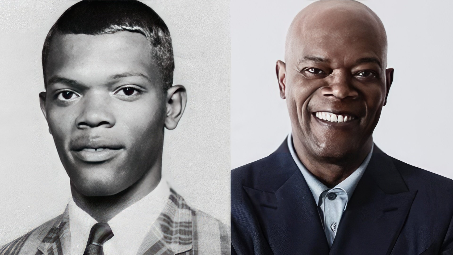  Samuel L. Jackson in his early life and nowadays