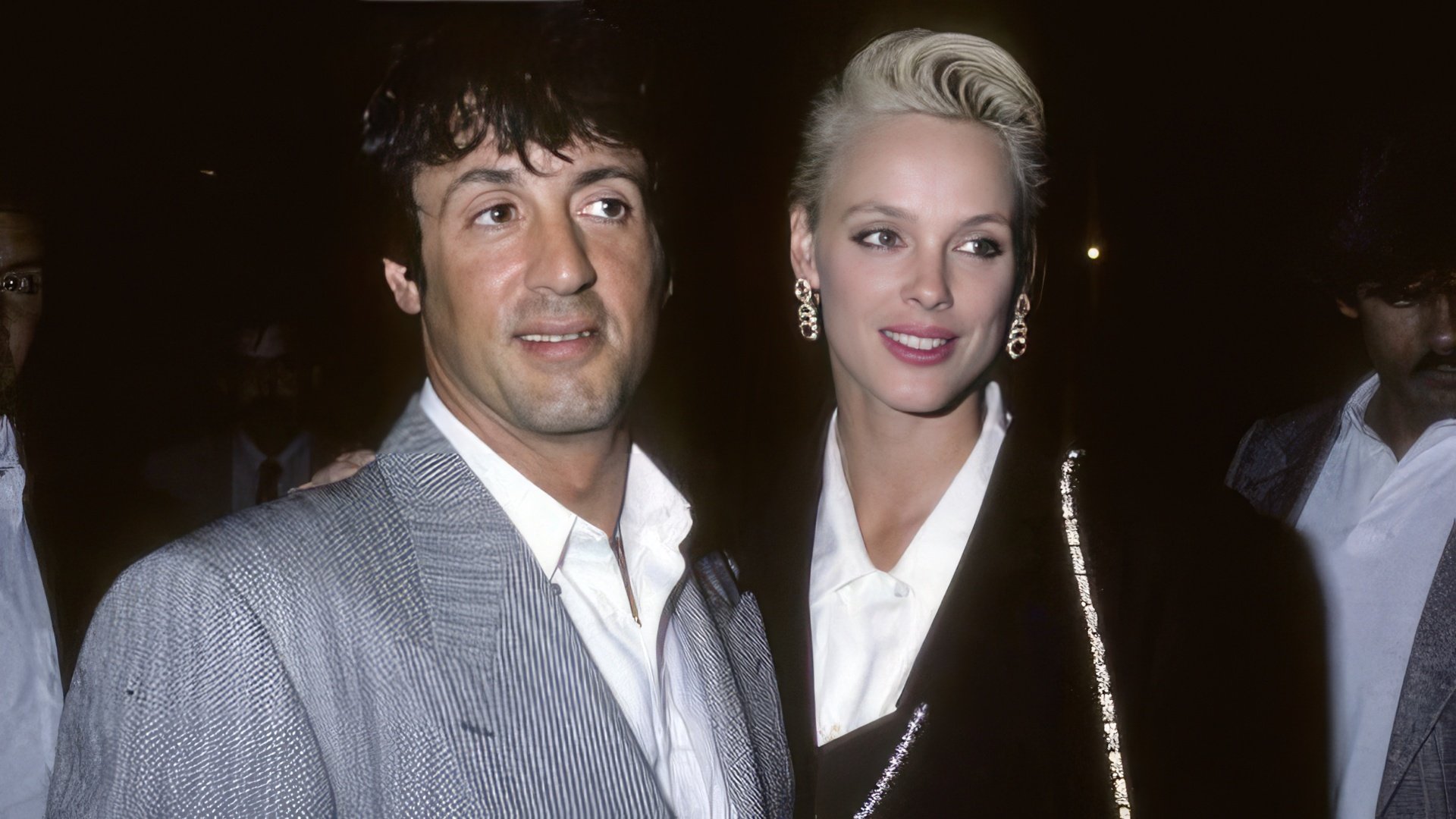 Sylvester Stallone and Bridget Nielson