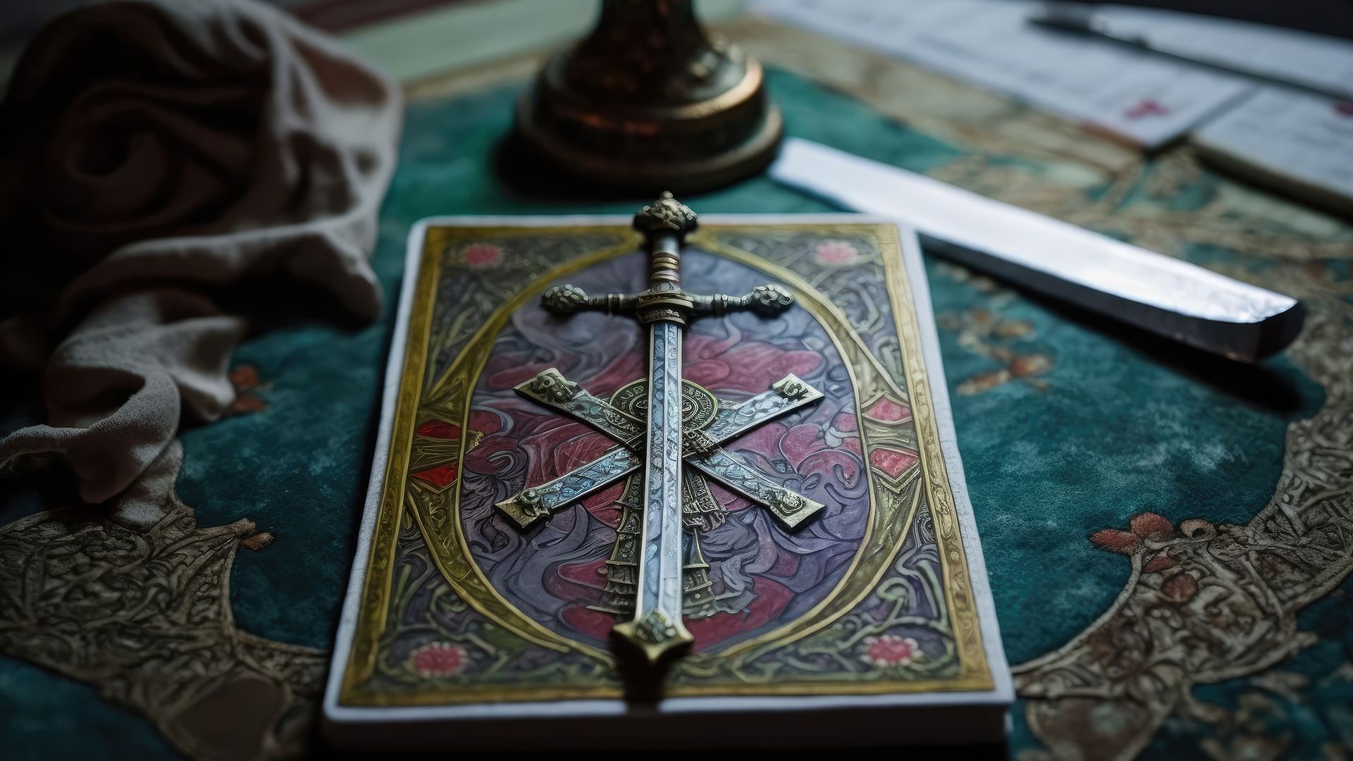 The Ace of Swords speaks of victory over difficulties