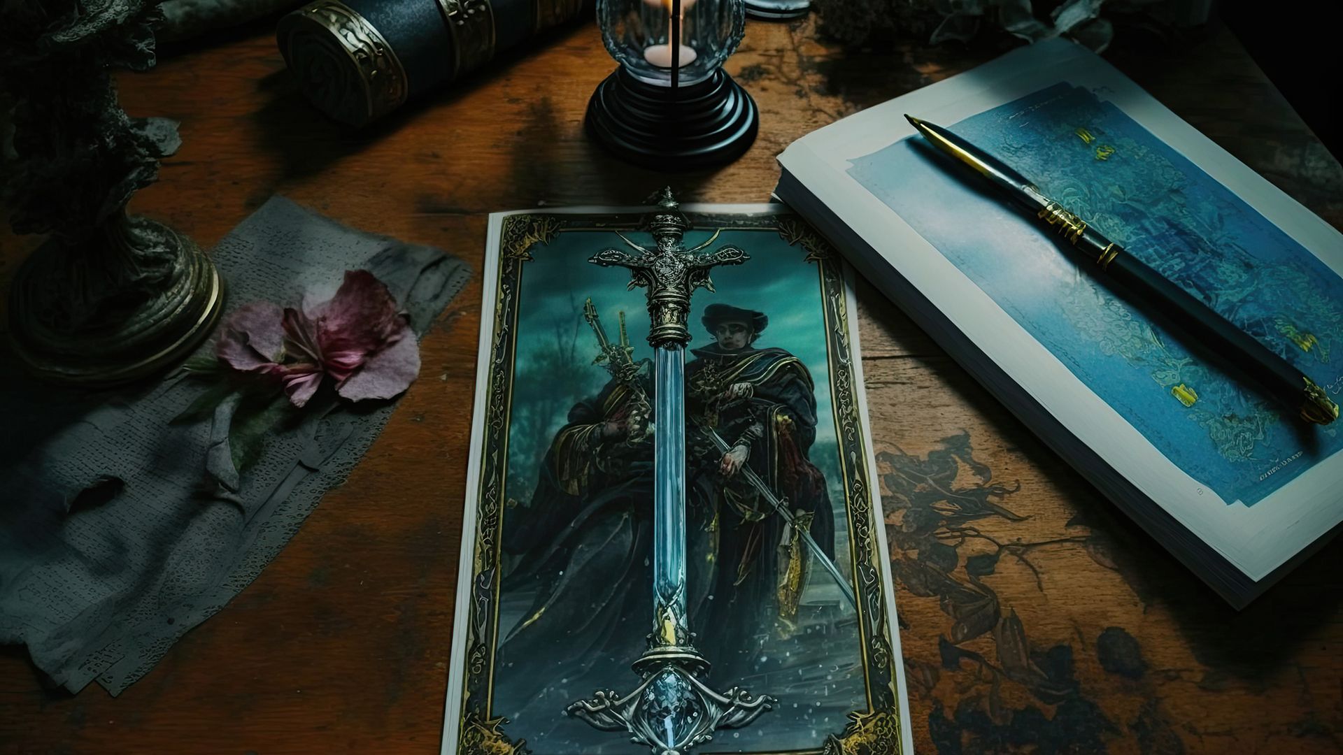 The Inverted Ace of Swords Warns of Deception