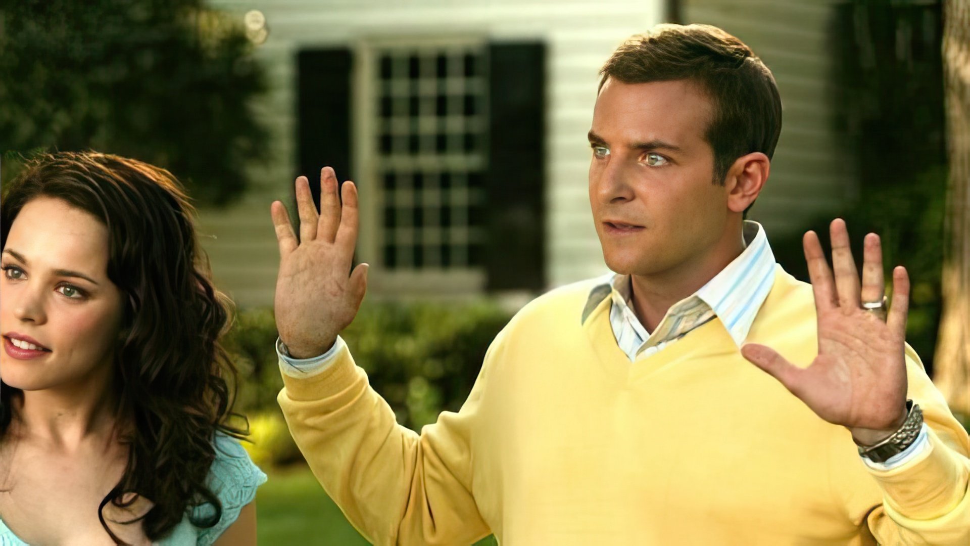 The scene from the movie «Wedding Crashers»