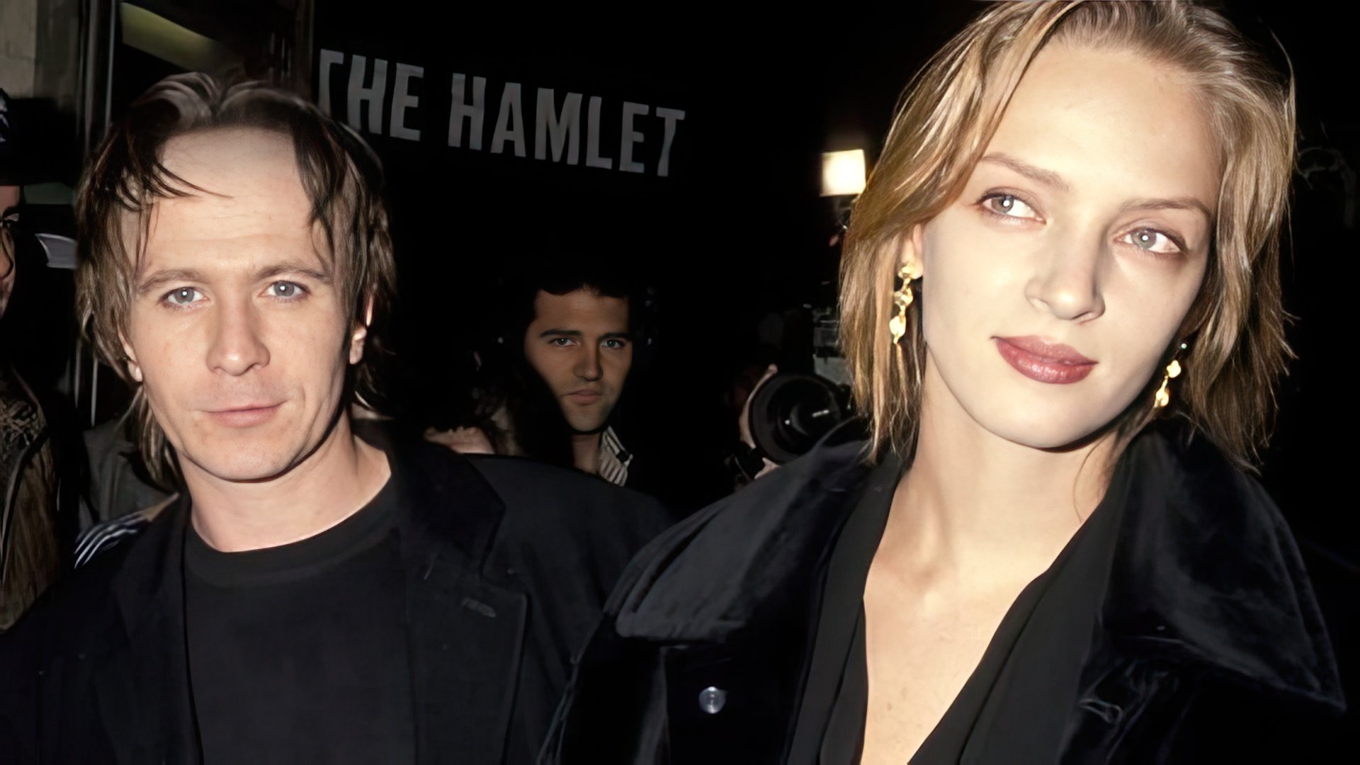 Uma Thurman with Gary Oldman