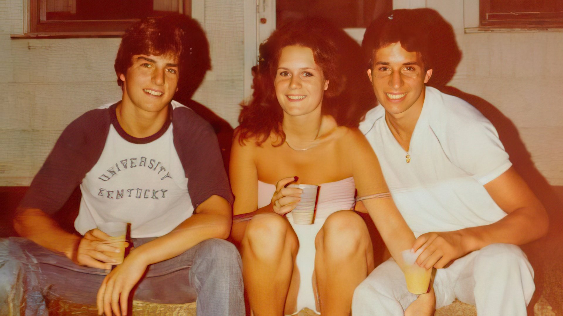 Young Tom Cruise with his first girlfriend