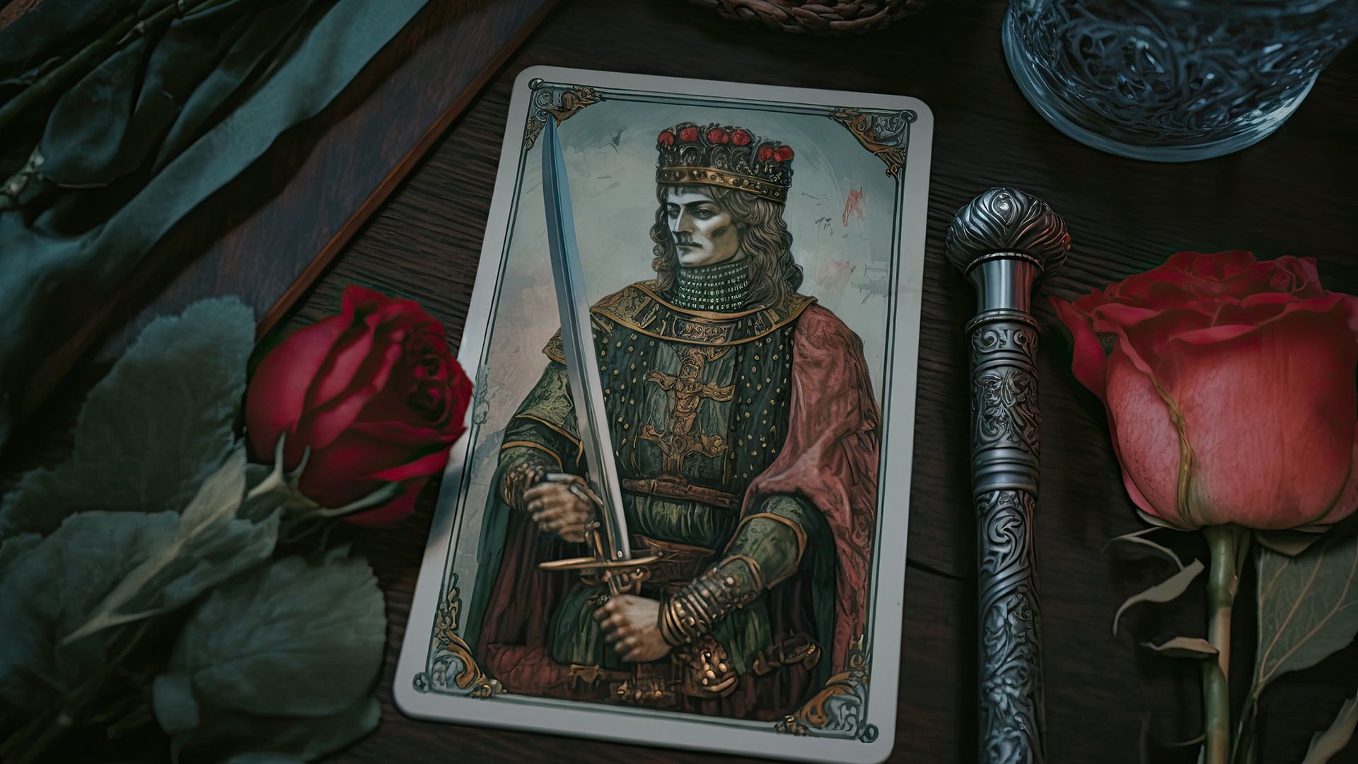 In the scenario of love, the King of Swords symbolizes a mature man