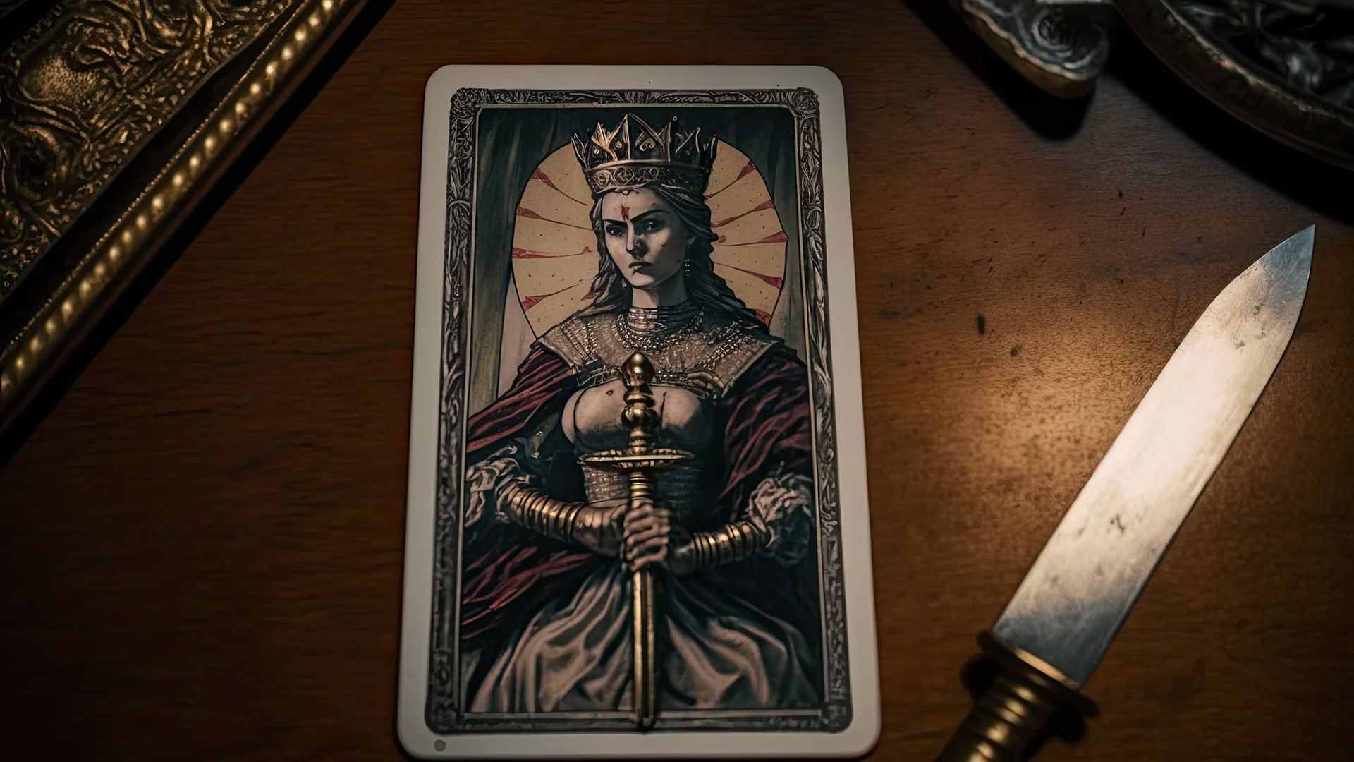 The Inverted Queen of Swords Carries Destructive Energy