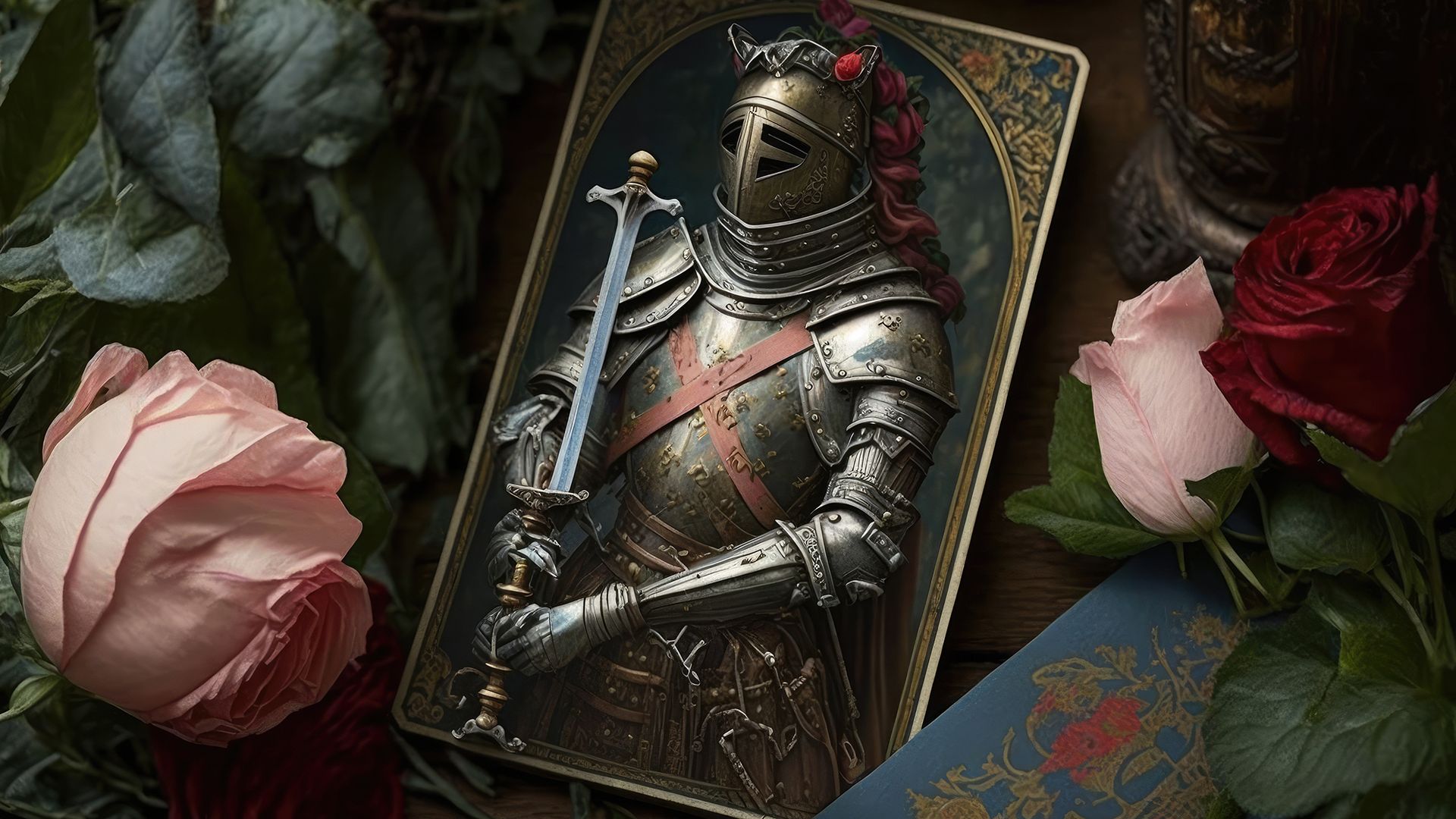 Knight of Swords is associated with concepts of honor and nobility