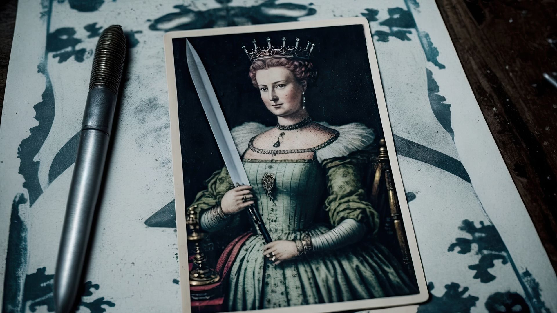 The Queen of Swords in divination for love can mean the presence of a rival