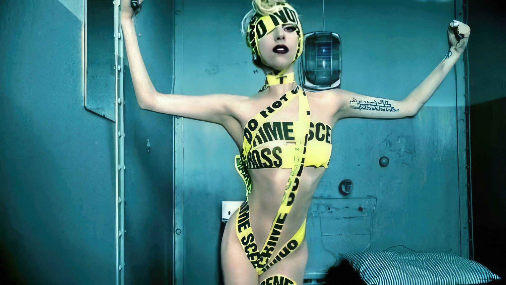 A scene from Lady Gaga’s video Telephone