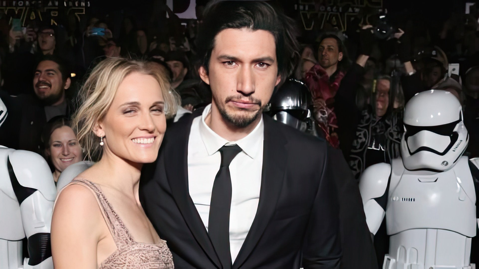 Adam Driver and his wife Joan at the premiere of Star Wars