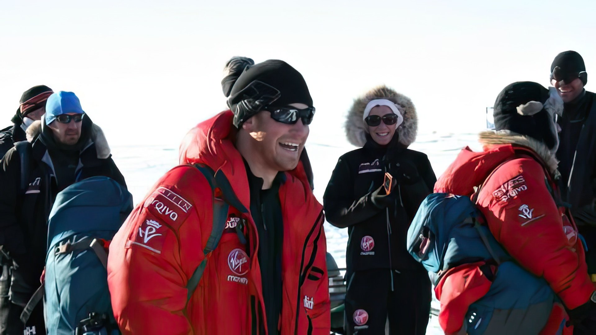 Alexander Skarsgård, Prince Harry and Dominic West visited the South Pole